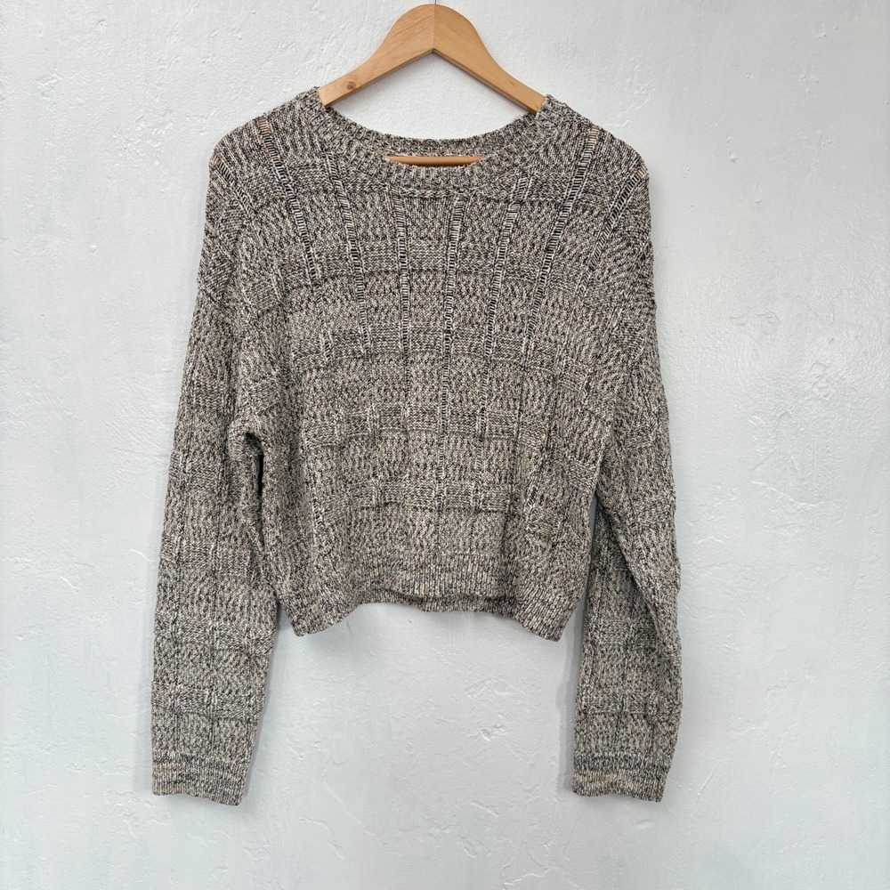 Z Supply Ambrose Pullover Sweater Women Size Small Fossil Ivory Black New